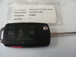 Ключ VW 3 кнопки+panic AM (USA) 