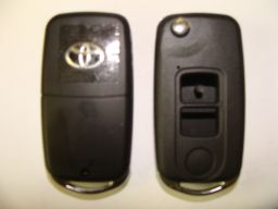 Ключ new toyota Yaris Highlander 2 кнопки выкидной 15P 